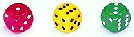 Round Corner Plastic Dice